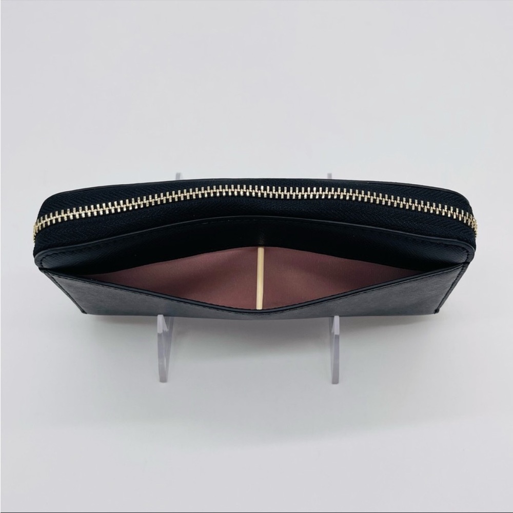 Kate Spade Continental Wallet Black with Pearl Embellish - Picture 4 of 5